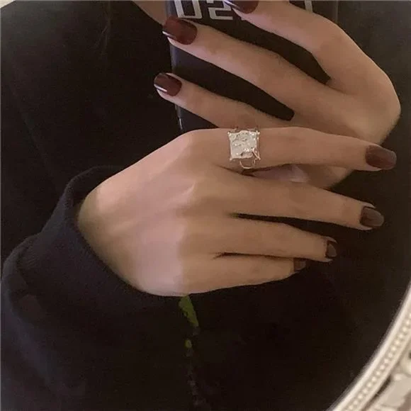 Hammered 925 Sterling Silver Handmade Rings Statement Gemstone - Picture 6 of 7